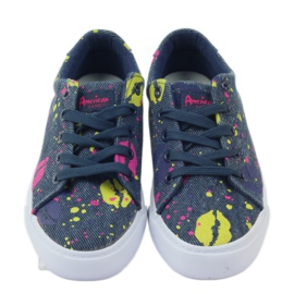 American Club Denim sneakers sneakers in American mouth navy blue 4