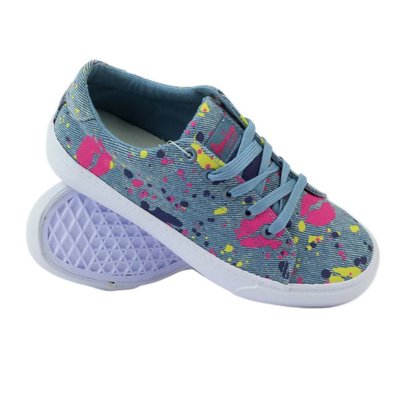 American Club Denim sneakers sneakers in American mouth blue 3