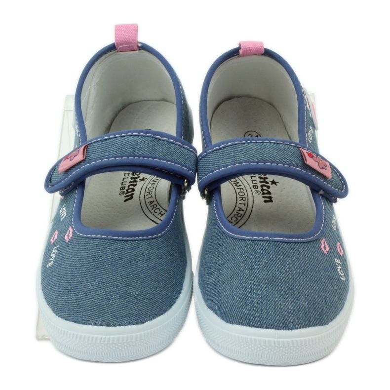 American Club Sneakers in the mouth with an American leather insole blue pink 4