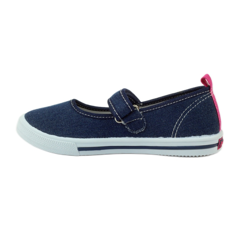 American Club Sneakers in the mouth with an American leather insole navy blue pink 2