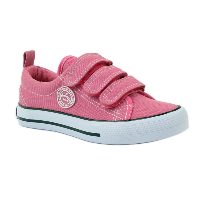 American Club American pink velcro sneakers 1