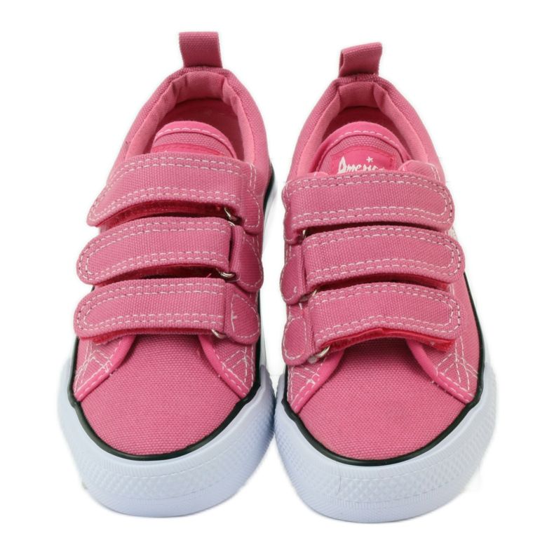 American Club American pink velcro sneakers 4