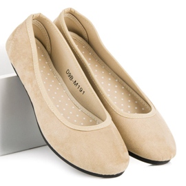 Comfortable suede ballerinas brown 1 Comfortable suede ballerinas brown 1