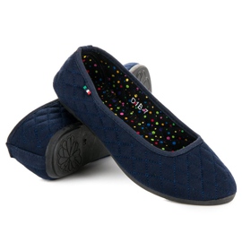 Fabric ballerinas blue 1