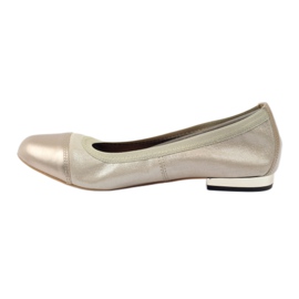 Women's ballerinas elastic Gamis 1402 gold golden 2