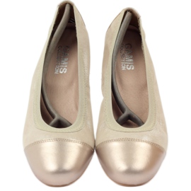 Women's ballerinas elastic Gamis 1402 gold golden 4