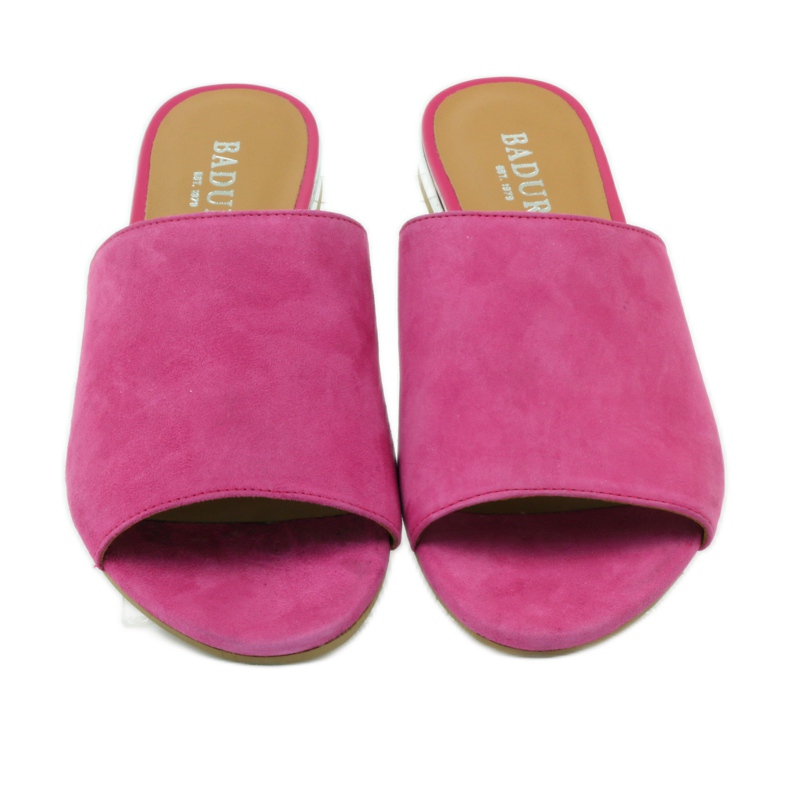 Elegant slippers Badura 5155 fuchsia pink 4