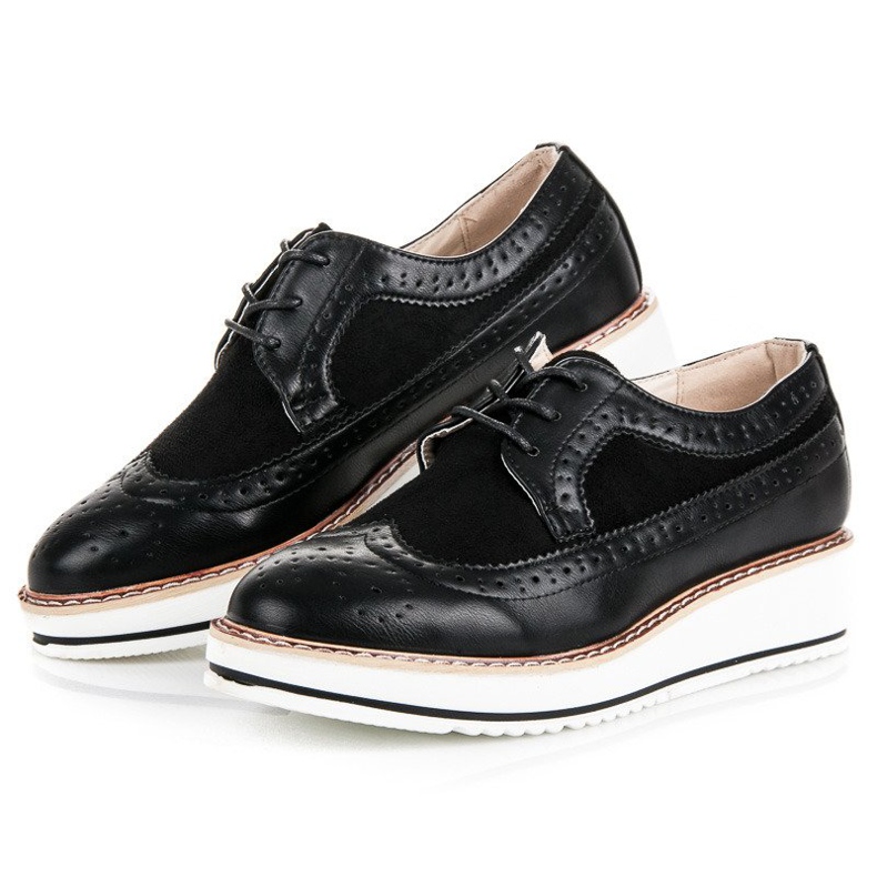 Super Me Black lace-up shoes 2