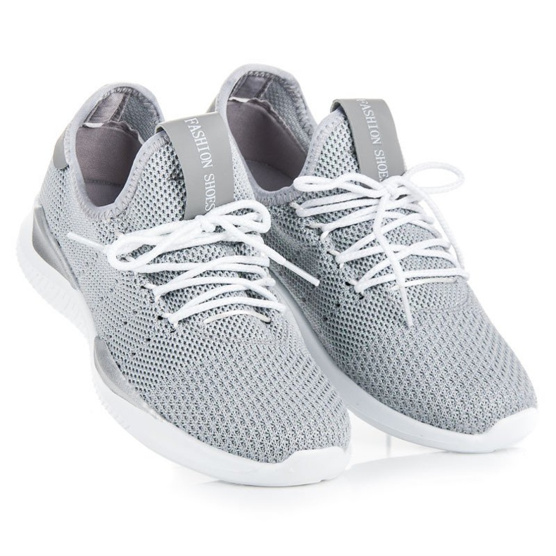Gray slip-on sneakers grey 1