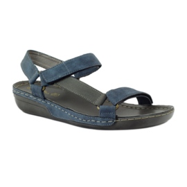 M.Daszyński Jesus sandals, a blue leather insole 1