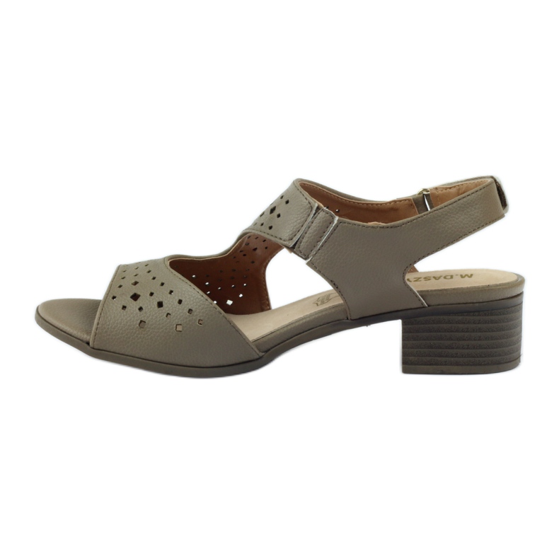 M.Daszyński Leather sandals Daszyński beige 2