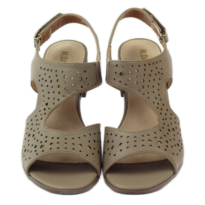 M.Daszyński Leather sandals Daszyński beige 4