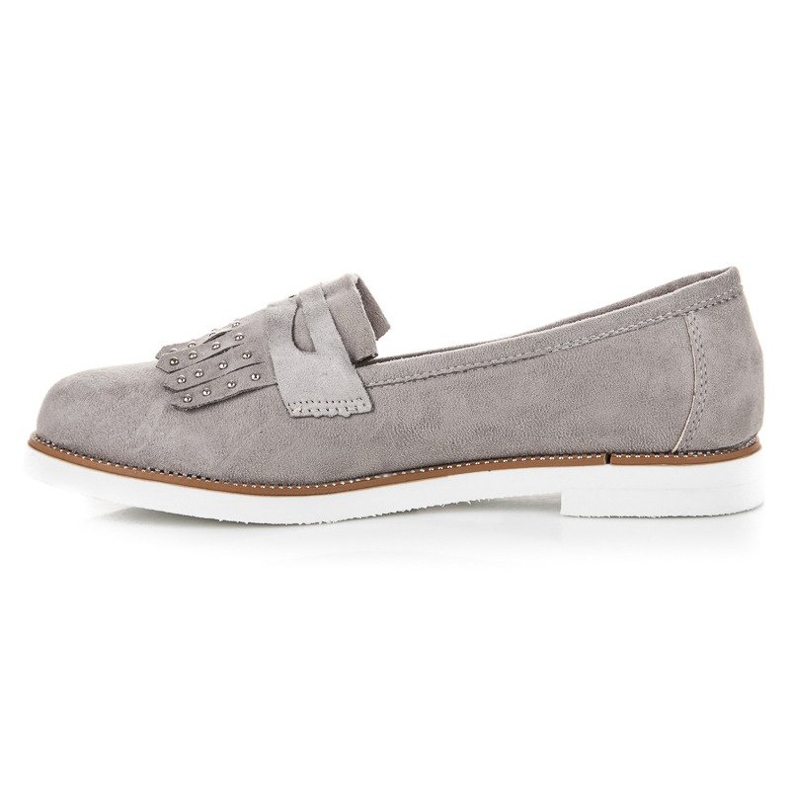 Sixth Sense Gray suede loafers grey 1 Sixth Sense Gray suede loafers grey 1