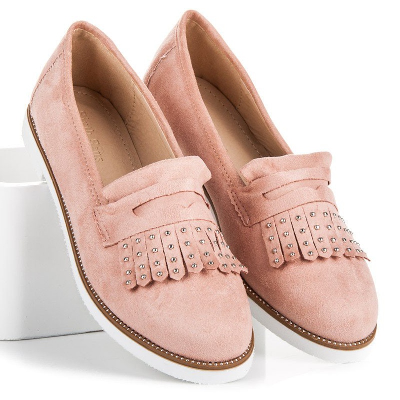 Sixth Sense Pink suede loafers 2 Sixth Sense Pink suede loafers 2