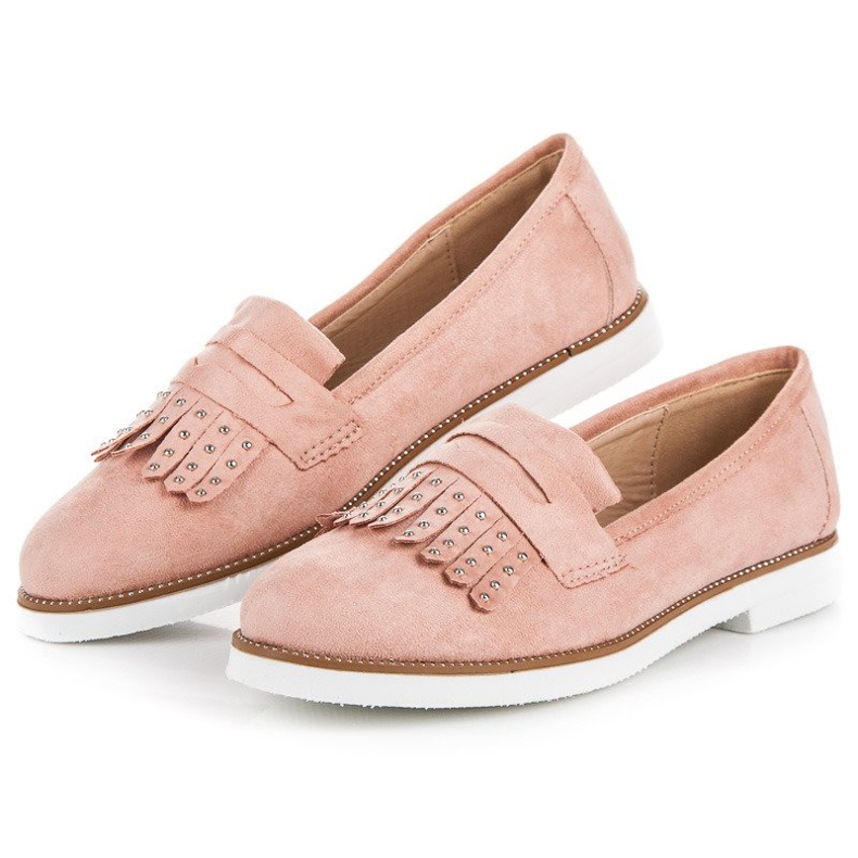 Sixth Sense Pink suede loafers 1 Sixth Sense Pink suede loafers 1
