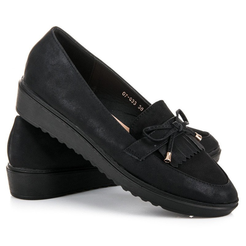 Queen Vivi Fashionable loafers for spring black 2 Queen Vivi Fashionable loafers for spring black 2
