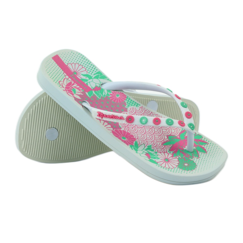 Ipanema 82387 floral flip-flops pink green white 3 Ipanema 82387 floral flip-flops pink green white 3