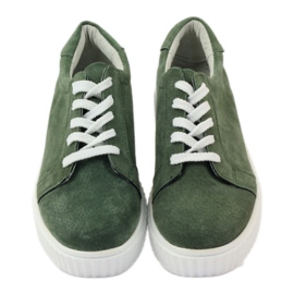 Leather Creepers shoes Filippo 036 green 4 Leather Creepers shoes Filippo 036 green 4