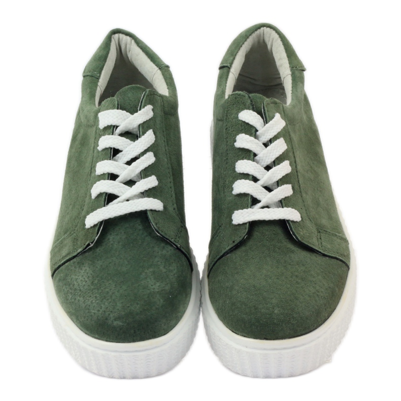 Leather Creepers shoes Filippo 036 green 4 Leather Creepers shoes Filippo 036 green 4