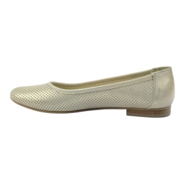 Ballerinas perforated Angello 336 gold beige 2 Ballerinas perforated Angello 336 gold beige 2