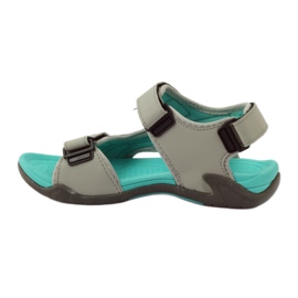 Women's sandals light EVA bottom DK gray grey multicolored 2