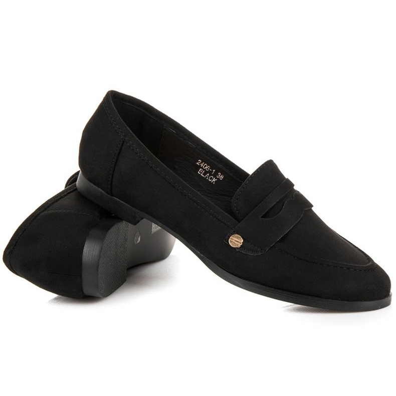 Sweet Shoes Black slip-on loafers 1 Sweet Shoes Black slip-on loafers 1