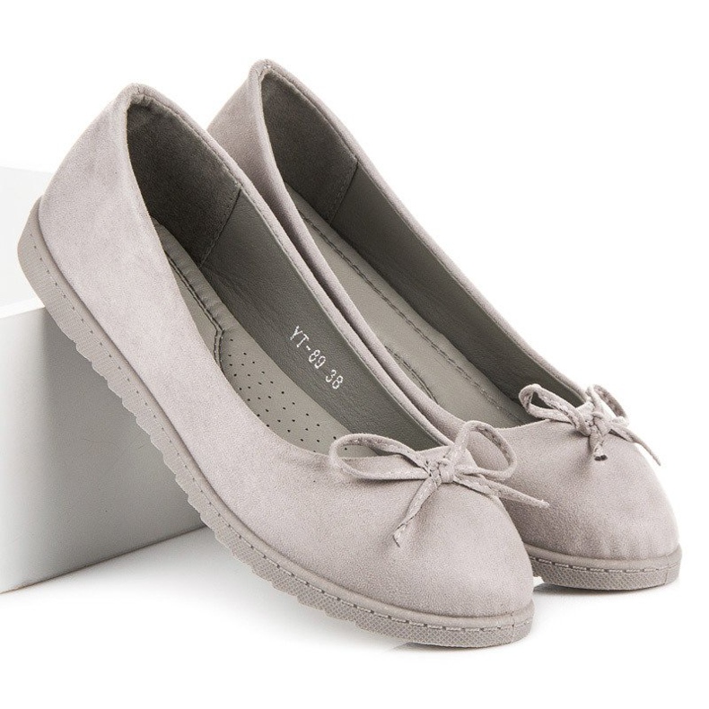 Renda Comfortable women's ballerinas grey 1 Renda Comfortable women's ballerinas grey 1