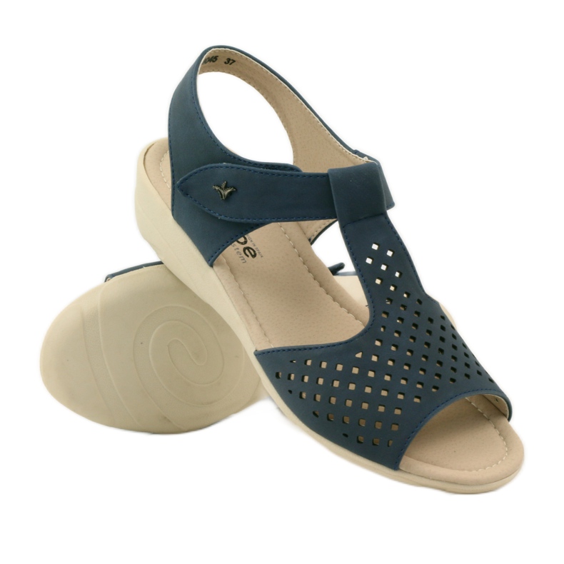 Super comfortable navy blue Aloeloe sandals 3