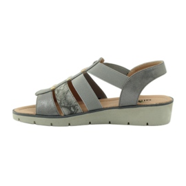 Super comfortable Aloeloe sandals grey yellow 2