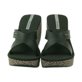 Women's Ipanema 82288 wedge slippers black brown 4 Women's Ipanema 82288 wedge slippers black brown 4