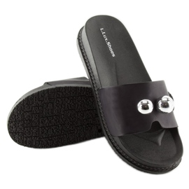 Black women's black slippers 1897 Black 1