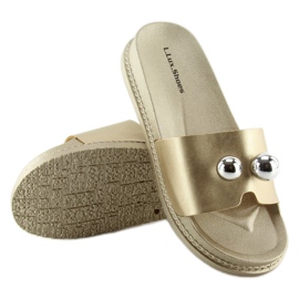 Women's gold slippers 1897 Gold golden 2