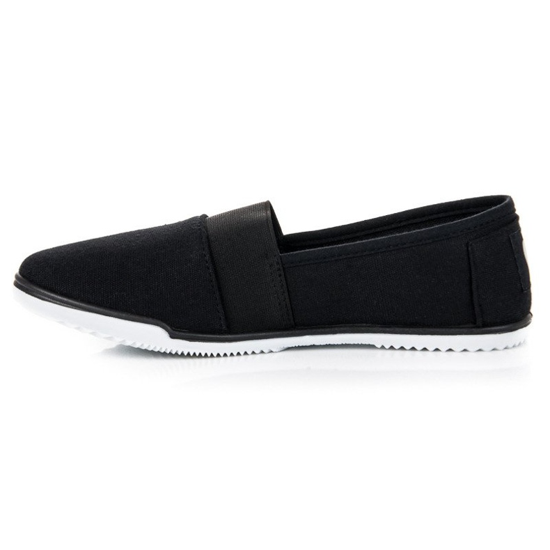 Mckeylor Black textile slipons 1