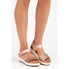 Stylish vinceza velcro sandals pink 1