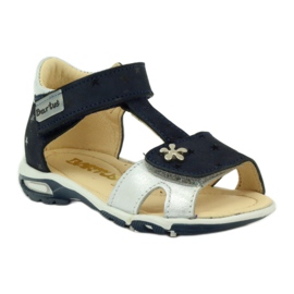 Velcro sandals Bartuś 138 navy blue grey 1