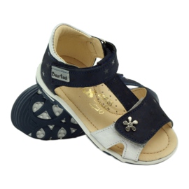 Velcro sandals Bartuś 138 navy blue grey 3
