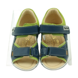 Velcro sandals Bartuś 137 navy blue green 4