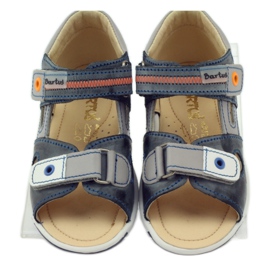 Sandals with Velcro Bartuś 119 dark gray grey 4