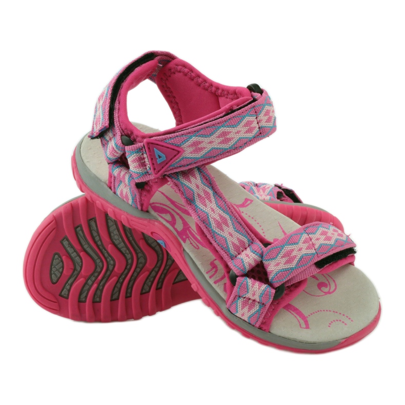 American Club Sandals with an American 5268 leather insert purple pink 3
