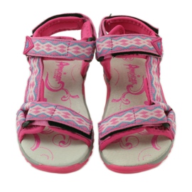 American Club Sandals with an American 5268 leather insert purple pink 4