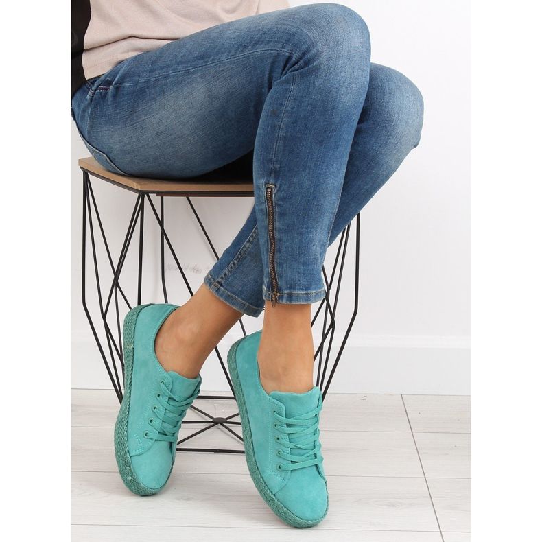Espadrilles full color turquoise K1830201 Azul green 1
