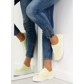 Yellow K1831401 Amarillo high-soled sneakers 1