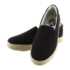 Black slip-on espadrilles k1833801 negro 1