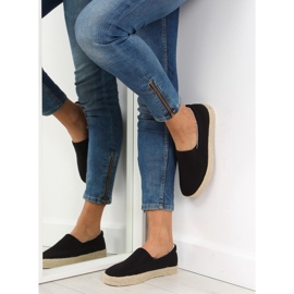Black slip-on espadrilles k1833801 negro 2 Black slip-on espadrilles k1833801 negro 2
