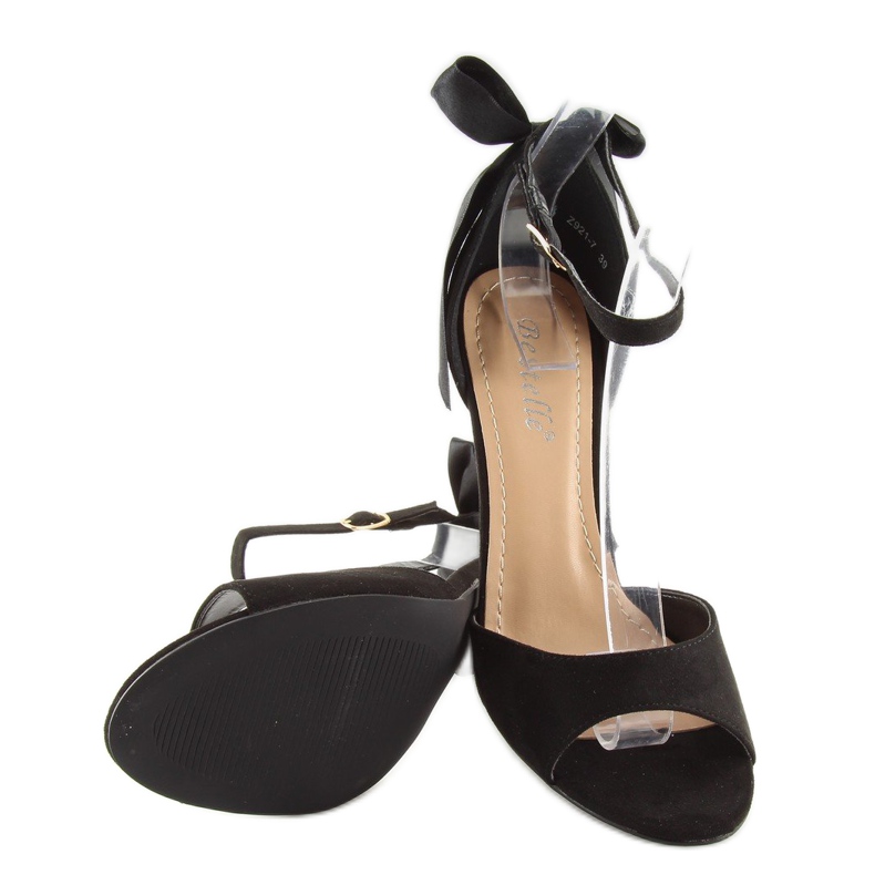 Black sandals on a high heel Z921-7SA-2 black 1