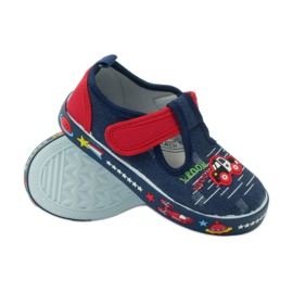 American Club American leather insole sneakers navy blue red 3