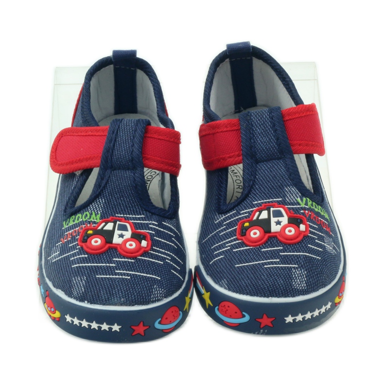 American Club American leather insole sneakers navy blue red 4