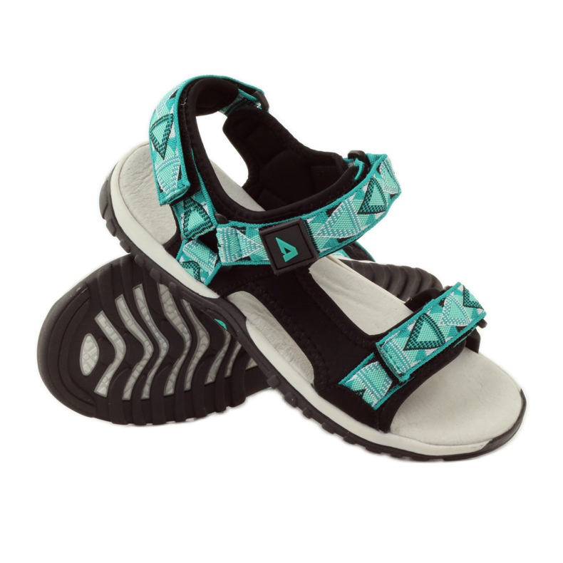 American Club Sandals with an American 6102 leather insert green black 3