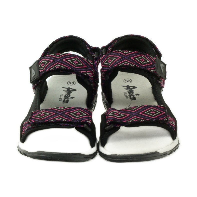 American Club Sandals with an American 6102 leather insert violet black 4