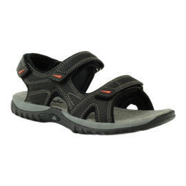 American Club Sandals with an American 6201 leather insert black 1